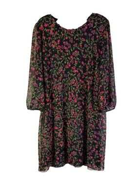 Calvin Klein Rainbow Floral Overlay Dress